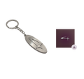 Comet Keychain Brushed Steel + Digital Download